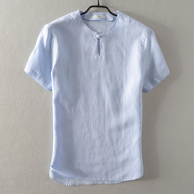 2018 Summer new men's casual linen short-sleeved t-shirt loose thin flax t shirts men white solid tshirt mens camiseta 3XL
2018 Summer new men's casual linen short-sleeved t-shirt loose thin flax t shirts men white solid tshirt mens camiseta 3XL