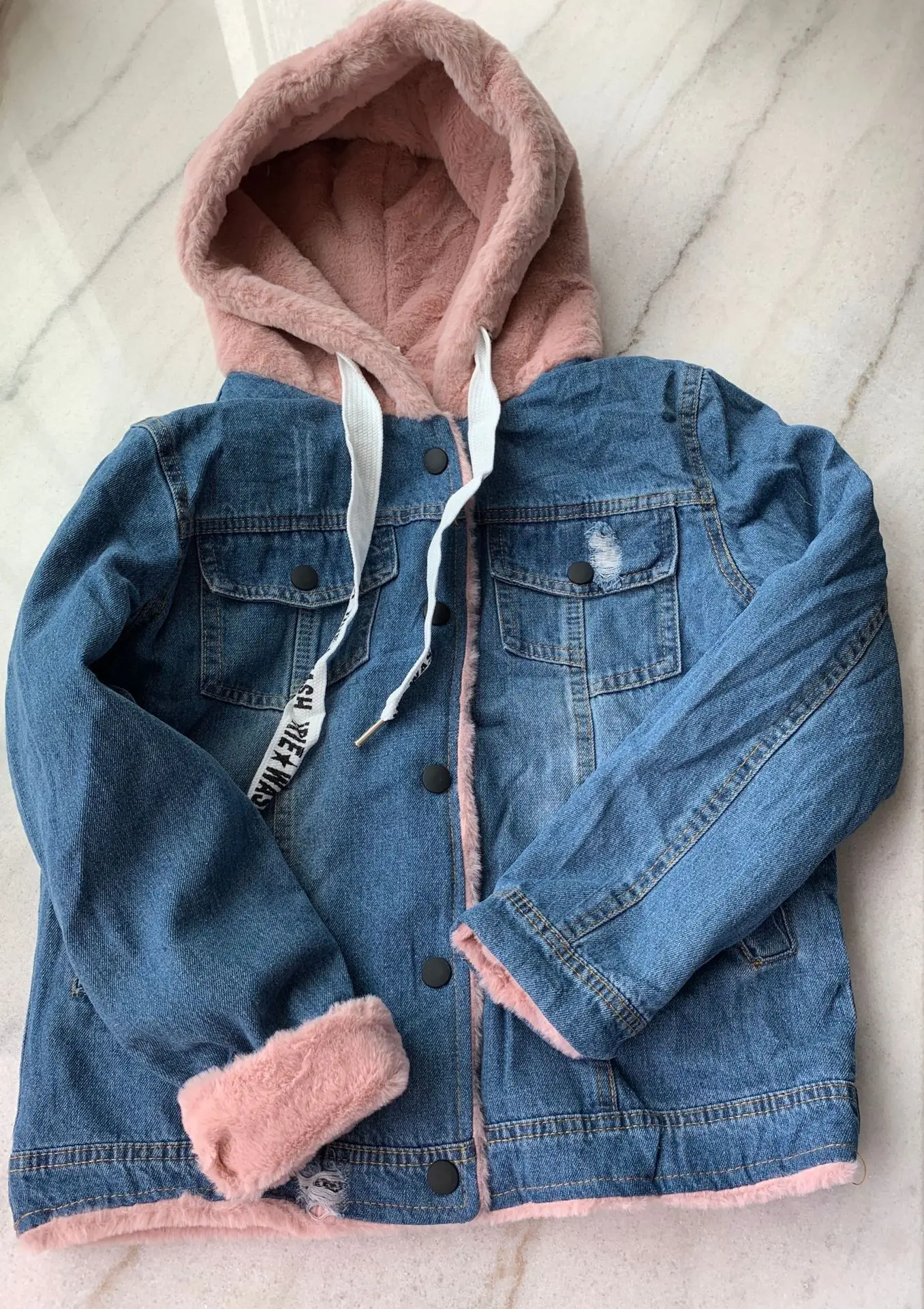 2019 Winter Denim Jacket Brushed Wadded Women Coat Hooded Jeans Female Fleece Jakcets Warm Mujer Bomber Jackets
2019 Winter Denim Jacket Brushed Wadded Women Coat Hooded Jeans Female Fleece Jakcets Warm Mujer Bomber Jackets