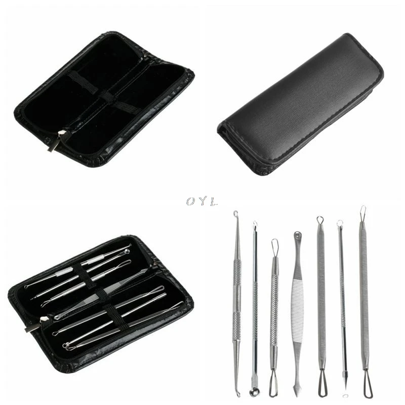 7 Pcs Acne Extractor Remover Tools Set Kit Blackhead Pimple Blemish Comedone Destroyer
7 Pcs Acne Extractor Remover Tools Set Kit Blackhead Pimple Blemish Comedone Destroyer