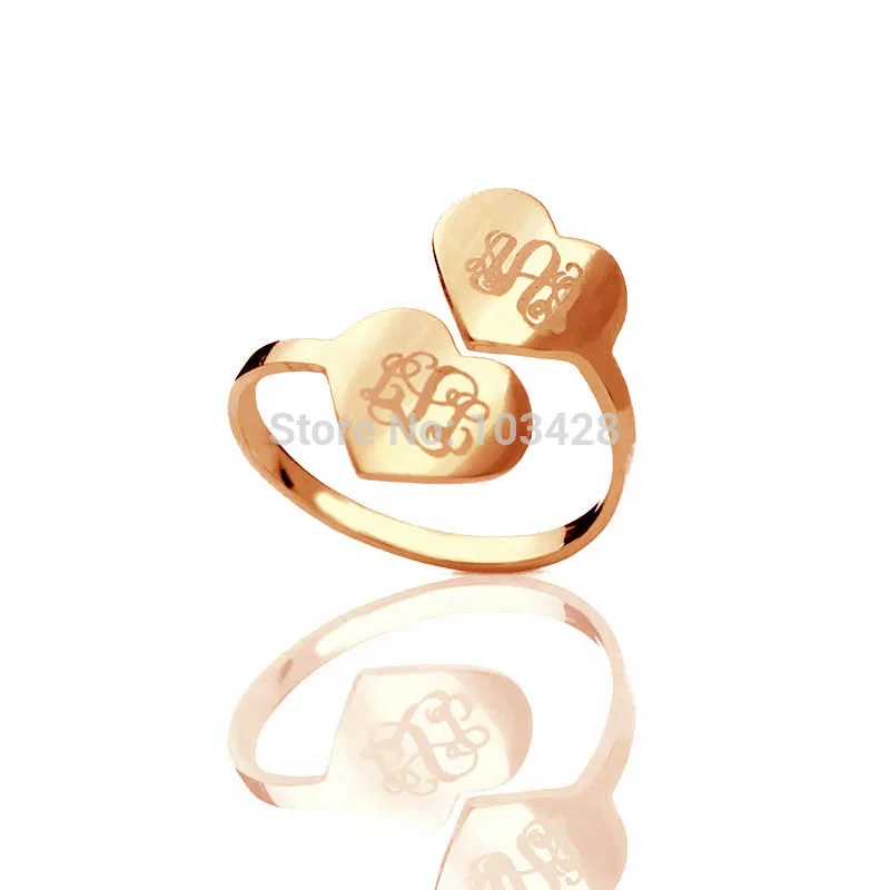 AILIN Rose Gold Color Heart Rings Engraved Monogram Initials Rings In Heart Customized Love Name 925 Silver Rings
AILIN Rose Gold Color Heart Rings Engraved Monogram Initials Rings In Heart Customized Love Name 925 Silver Rings