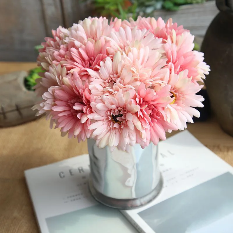 New Arrival 28cm 1 Bouquet Artificial Flowers Silk Flowers Artificial Gerberas Flowers For Home Decoration Wedding Bouquets
New Arrival 28cm 1 Bouquet Artificial Flowers Silk Flowers Artificial Gerberas Flowers For Home Decoration Wedding Bouquets