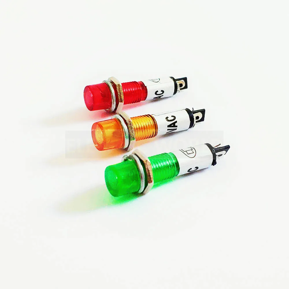 7mm plastic Indicator lights 5-6pcs waterproof Signal lamp no wire 12V 24V 220v power signal lamp LED indication indicator light
7mm plastic Indicator lights 5-6pcs waterproof Signal lamp no wire 12V 24V 220v power signal lamp LED indication indicator light