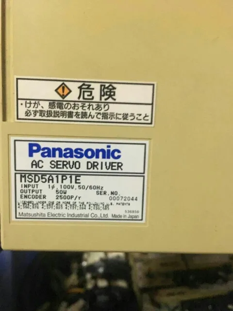 Servo drive MSD5A1P1E , Used one , 90% appearance new , 3 months warranty , fast shipping
Servo drive MSD5A1P1E , Used one , 90% appearance new , 3 months warranty , fast shipping