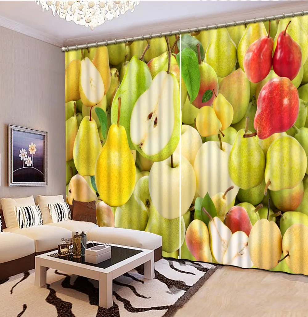 New Custom 3D Beautiful modern curtains for living room fruit 3d curtain personalized decor
New Custom 3D Beautiful modern curtains for living room fruit 3d curtain personalized decor