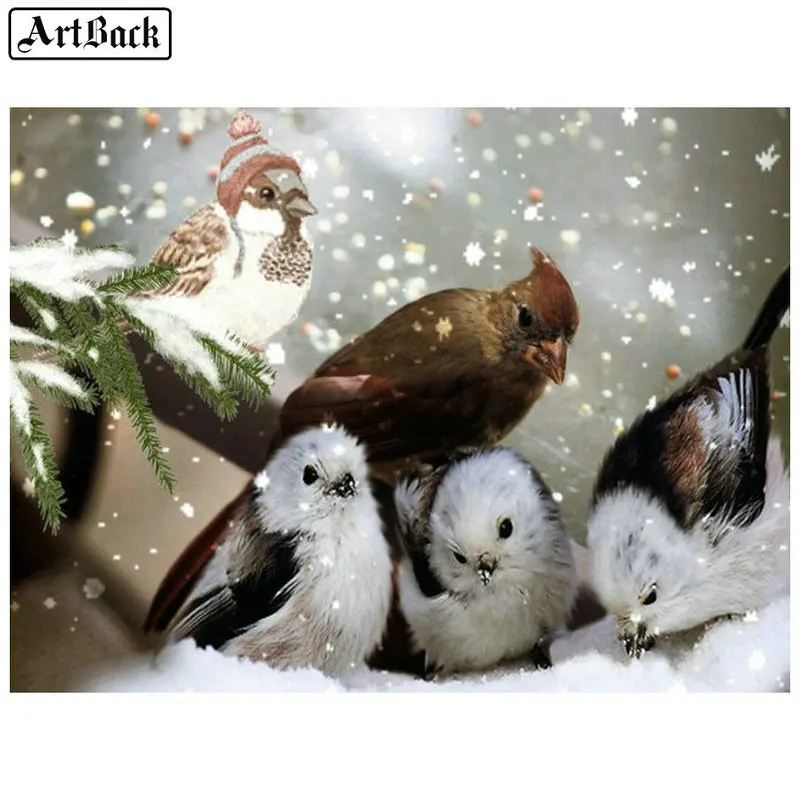 5d diy diamond painting bird full square drill diamond mosaic winter snow animal 3D rhinestone mosaic crafts
5d diy diamond painting bird full square drill diamond mosaic winter snow animal 3D rhinestone mosaic crafts