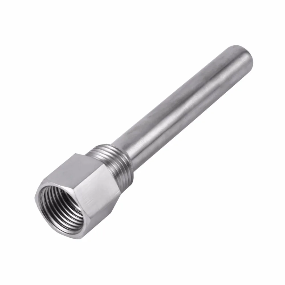Резьба Thermowell из нержавеющей стали 1/2 дюйма NPT для датчиков температуры, термоскважины для термометров, термометр
Резьба Thermowell из нержавеющей стали 1/2 дюйма NPT для датчиков температуры, термоскважины для термометров, термометр