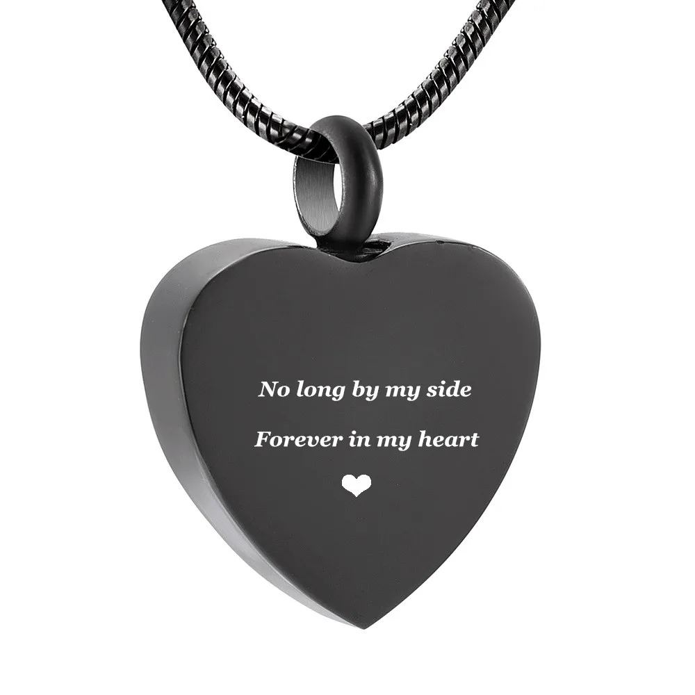 IJD9095 Stainless Steel Heart Cremation Urn Necklace Memorial Keepsake Jewelry - No Longer by My Side. but Forever in My Heart
IJD9095 Stainless Steel Heart Cremation Urn Necklace Memorial Keepsake Jewelry - No Longer by My Side. but Forever in My Heart