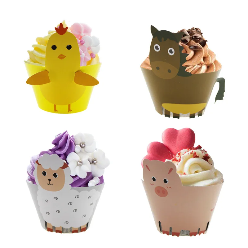 12pcs Farm Animal Pig Sheep Paper Cupcake Wrapper Kids Birthday Party Supplies Baby Shower Dessert Cake Decoration Supplies
12pcs Farm Animal Pig Sheep Paper Cupcake Wrapper Kids Birthday Party Supplies Baby Shower Dessert Cake Decoration Supplies