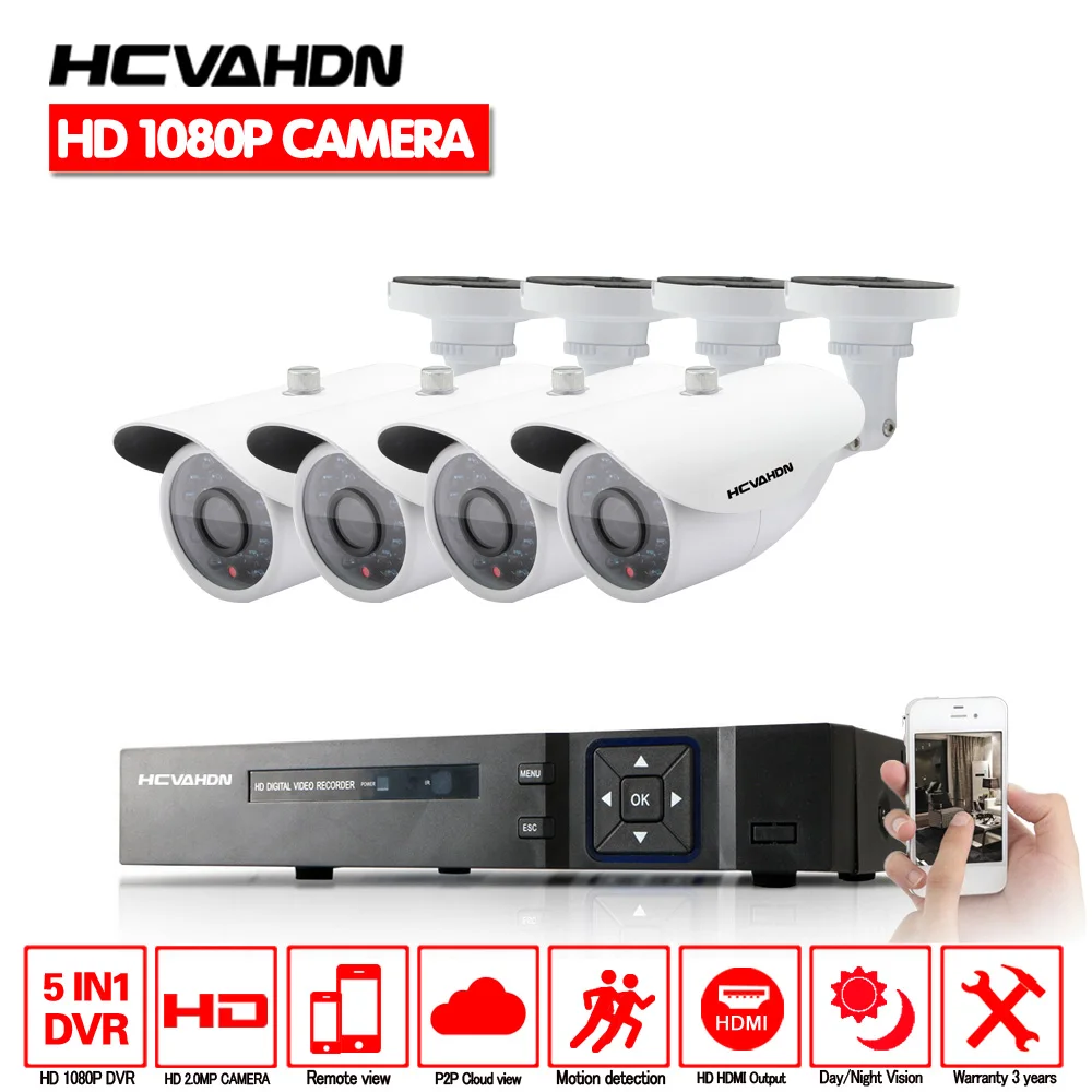 Home Security Camera System 4CH 1080P HD AHD HDMI DVR Kit 2.0MP Video Surveillance CCTV Cameras 3000TVL System Onvif P2P
Home Security Camera System 4CH 1080P HD AHD HDMI DVR Kit 2.0MP Video Surveillance CCTV Cameras 3000TVL System Onvif P2P