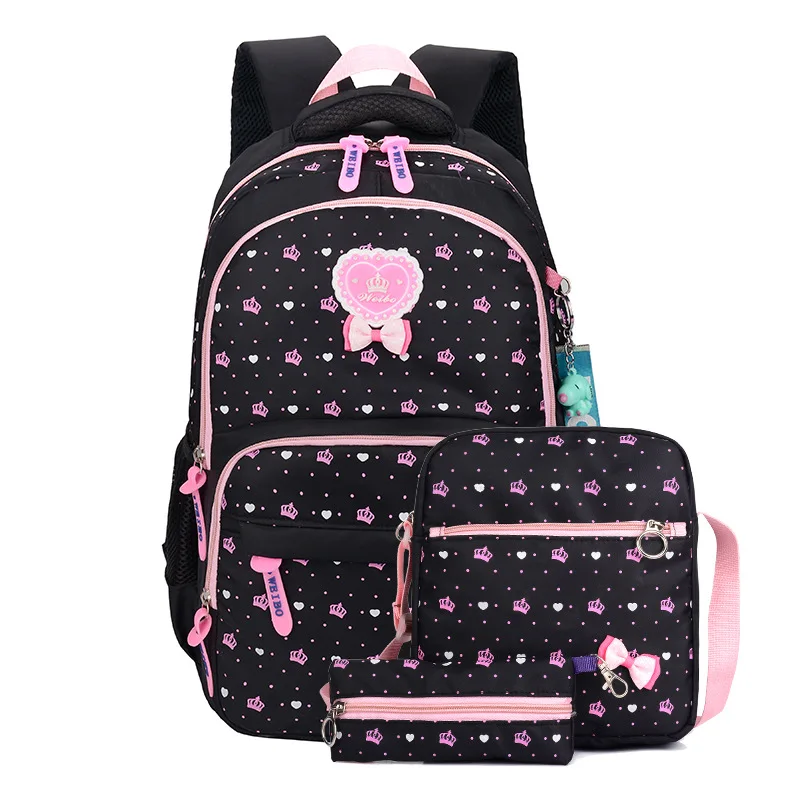 children School Bags Teenager Girls kids Backpacks Printing travel Backpack Orthopedic 3pcs/Set schoolbag sac infantil | Багаж и сумки