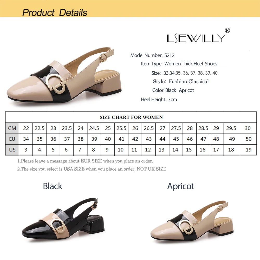 Lsewilly New Elegant Women Party Shoes Fashion 2018 Square Toe Thick Heel Buckle Pumps Shoes Ladies Black Plus Size 33-40 S212
Lsewilly New Elegant Women Party Shoes Fashion 2018 Square Toe Thick Heel Buckle Pumps Shoes Ladies Black Plus Size 33-40 S212