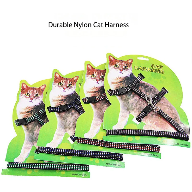Nylon Cat Harness Leash Collar For Pet Cats Adjustable Pet Traction Harness Belt Cat Kitten Halter Collar
Nylon Cat Harness Leash Collar For Pet Cats Adjustable Pet Traction Harness Belt Cat Kitten Halter Collar
