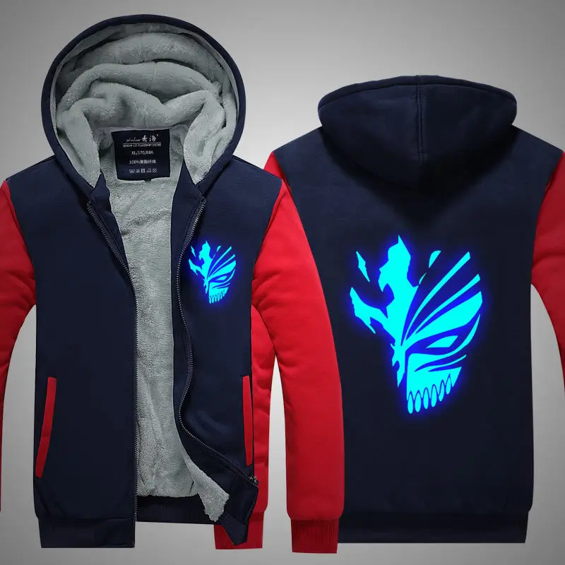 BLEACH Kurosaki ichigo Cosplay Costumes BLEACH mask LED glow-in-the-dark men extra-thick warm casual hooded Sweatshirts jacket
BLEACH Kurosaki ichigo Cosplay Costumes BLEACH mask LED glow-in-the-dark men extra-thick warm casual hooded Sweatshirts jacket