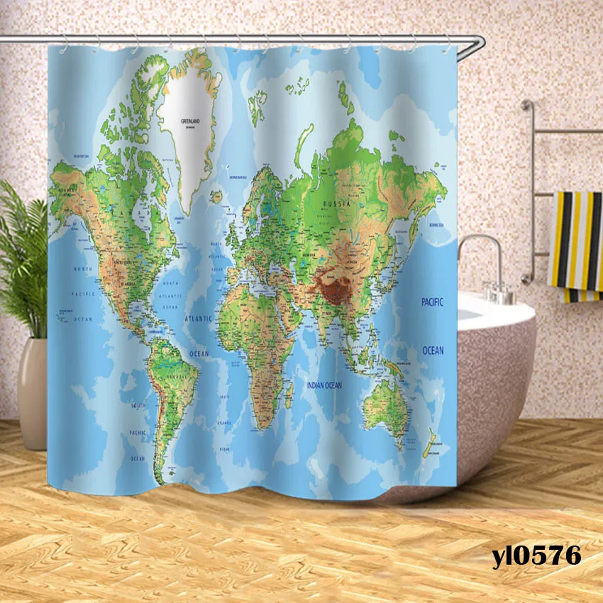 Map Shower Curtains Print Bath Curtain Waterproof For Bathroom Bathtub Large Wide Bathing Cover Home 12pcs Hooks Rideau De Bain
Map Shower Curtains Print Bath Curtain Waterproof For Bathroom Bathtub Large Wide Bathing Cover Home 12pcs Hooks Rideau De Bain