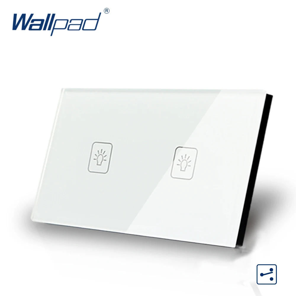2 Gang 2 Way 3 Way White AU US Standard 118*72mm Wallpad Crystal Double Control Light Wall Switch Touch Switch, Free Shipping
2 Gang 2 Way 3 Way White AU US Standard 118*72mm Wallpad Crystal Double Control Light Wall Switch Touch Switch, Free Shipping