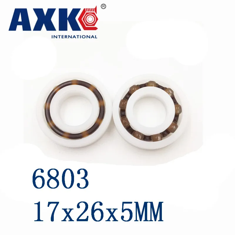 

Axk 6803 Pom (10pcs) Plastic Ball Bearings 17x26x5mm Glass Balls 17mm/26mm/5mm 61803pom