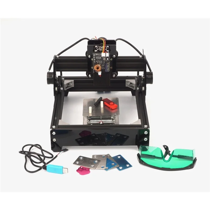 10 вт DIY cnc металлическая лазерная маркировочная машина 1420 гравировка из