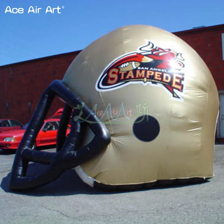 Mobile and Fun Designed Inflatable Lawn Football Sport Helmet Tunnels Outdoor Rugby Team Helmet Model for Atheletic Events
Mobile and Fun Designed Inflatable Lawn Football Sport Helmet Tunnels Outdoor Rugby Team Helmet Model for Atheletic Events