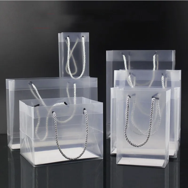 2018 new creative pp plastic gift packaging bags with handle wedding party favors bags portable plastic transparent gift bags
2018 new creative pp plastic gift packaging bags with handle wedding party favors bags portable plastic transparent gift bags