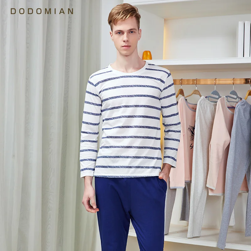 DO DO MIAN Mens Sleep Sets Striped Indoor Set Casual Loungewear Quality Cotton Nighties for Men Sleep Shirts+ Pajama Pants
DO DO MIAN Mens Sleep Sets Striped Indoor Set Casual Loungewear Quality Cotton Nighties for Men Sleep Shirts+ Pajama Pants