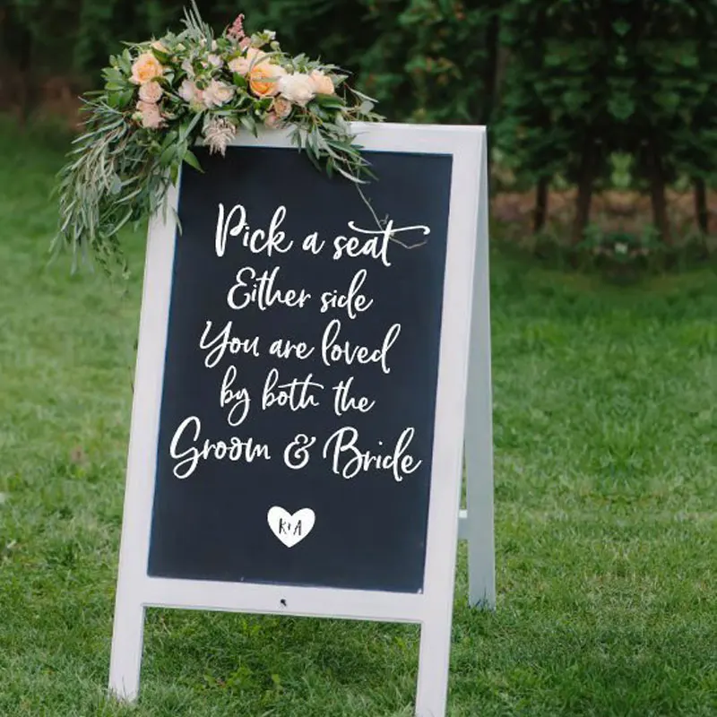 Pick A Seat Wedding Sign Quote Vinyl Wall Decal Wedding Seating Sticker Art Decor Bride Groom Gift Design Wallpaper Mural WE19
Pick A Seat Wedding Sign Quote Vinyl Wall Decal Wedding Seating Sticker Art Decor Bride Groom Gift Design Wallpaper Mural WE19