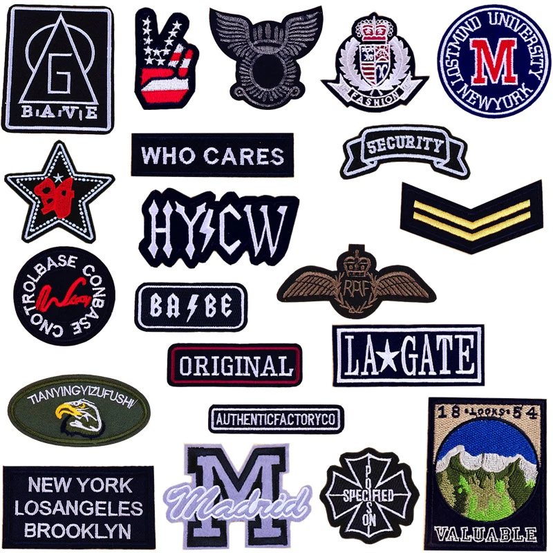 100pcs Manufacturers Direct Cloth Patches Embroidery Stamps Wholesale Fashion Black Letters Patch Clothing Decoration BTSZ026
100pcs Manufacturers Direct Cloth Patches Embroidery Stamps Wholesale Fashion Black Letters Patch Clothing Decoration BTSZ026