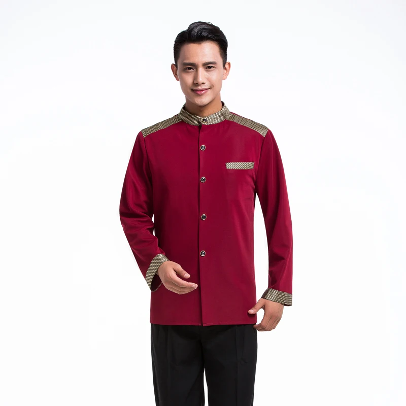 Hotel Uniform Long-sleeved Waitress Overalls Qiu Dong Outfit Hotel Restaurant Waiter Overalls Long Sleeve Winter
Hotel Uniform Long-sleeved Waitress Overalls Qiu Dong Outfit Hotel Restaurant Waiter Overalls Long Sleeve Winter