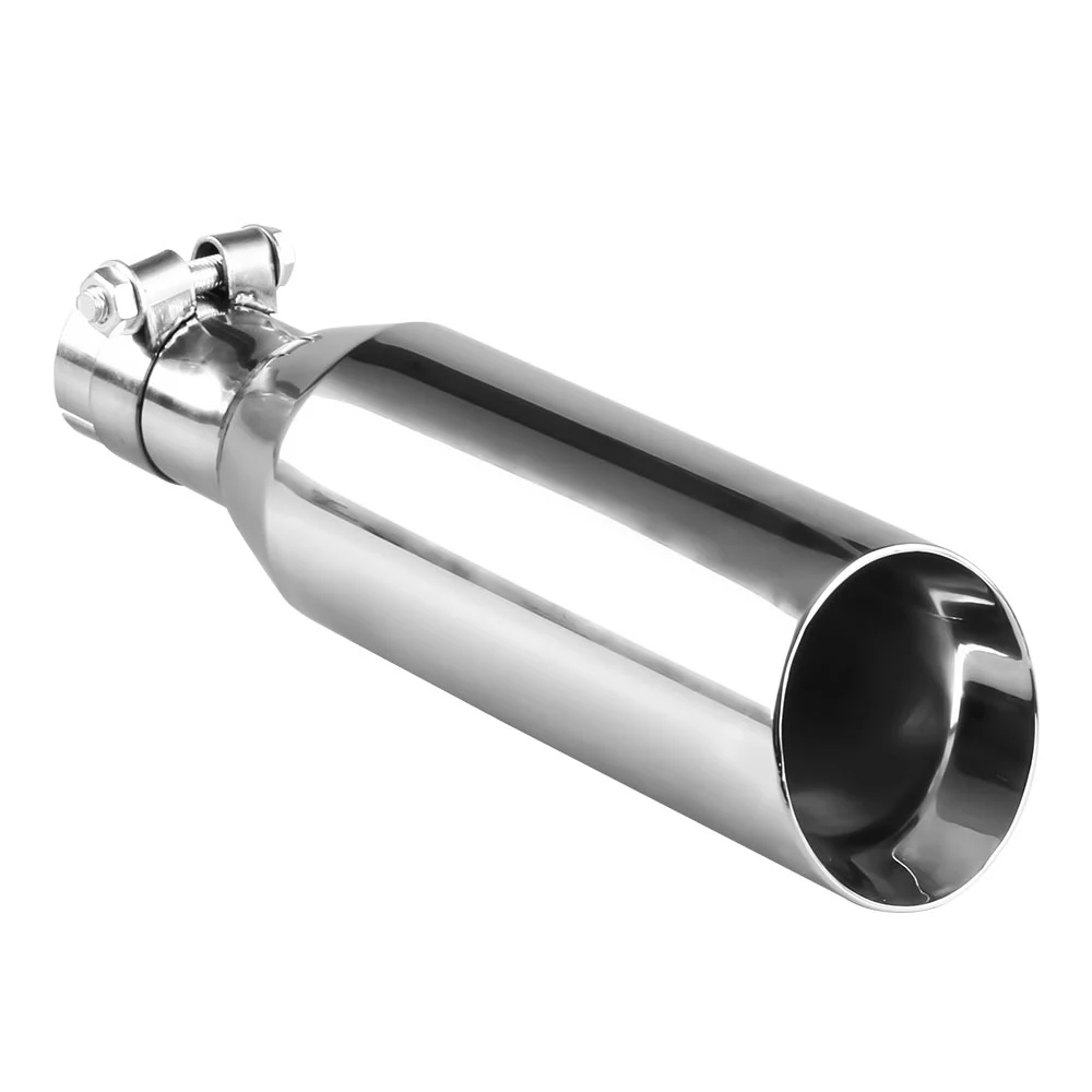 12" Car Rear Tail Exhaust Muffler Pipe Stainless Steel Universal for Cars Styling Accessories | Автомобили и мотоциклы