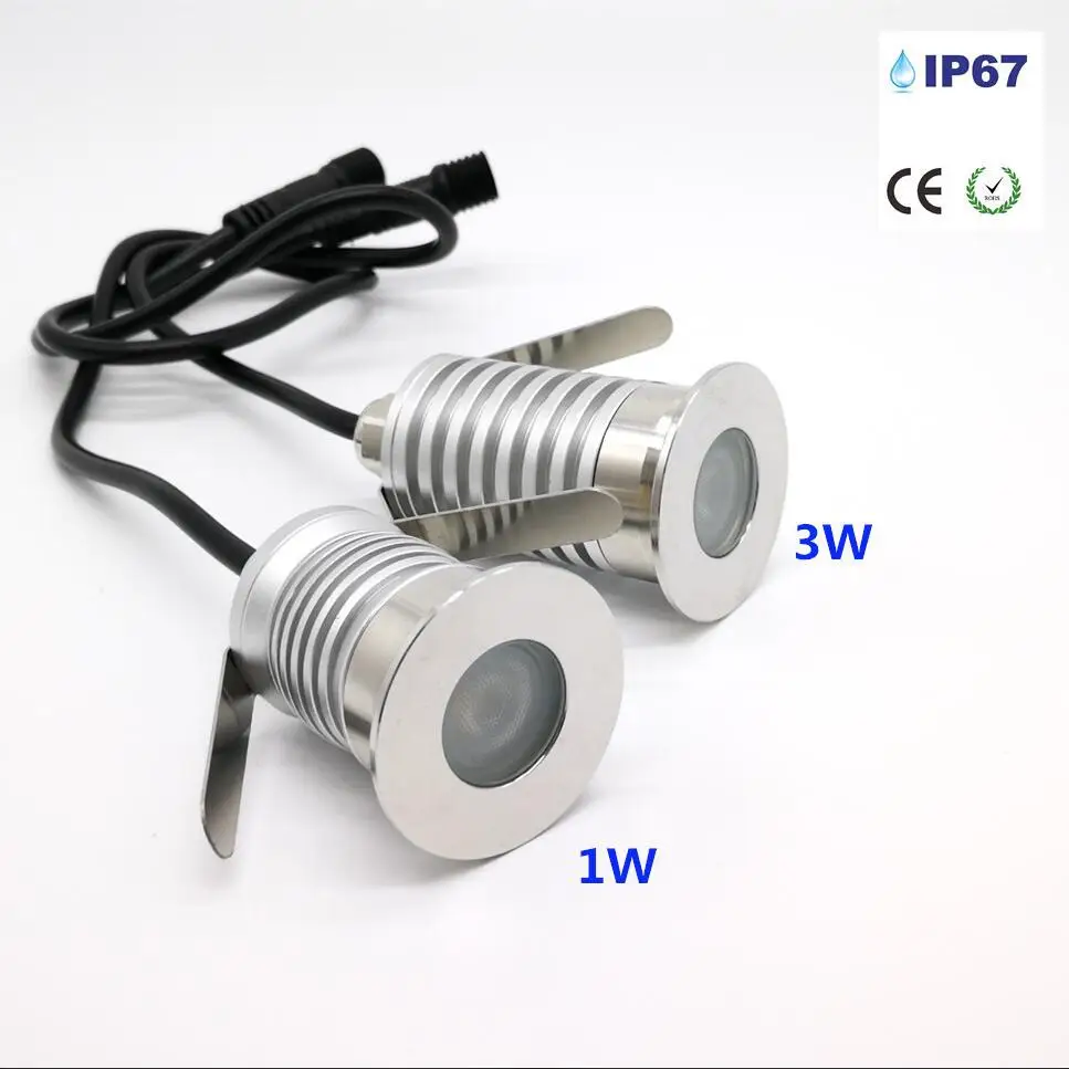 3 Вт IP67 Водонепроницаемый CREE LED наружный наземный садовый путь напольный