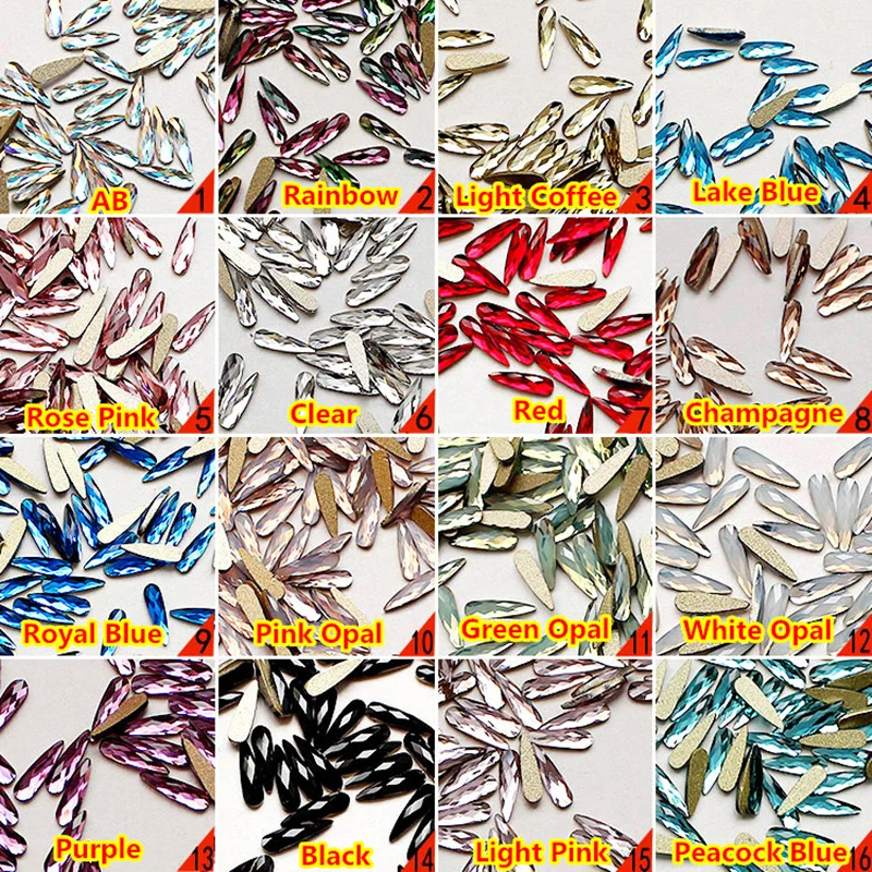 Factory Sales 20pcs K9 3*10mm Non Hotfix Flatback Glass Rhinestones Strass ongle nail art pedrinhas atacado cristales para unas
Factory Sales 20pcs K9 3*10mm Non Hotfix Flatback Glass Rhinestones Strass ongle nail art pedrinhas atacado cristales para unas