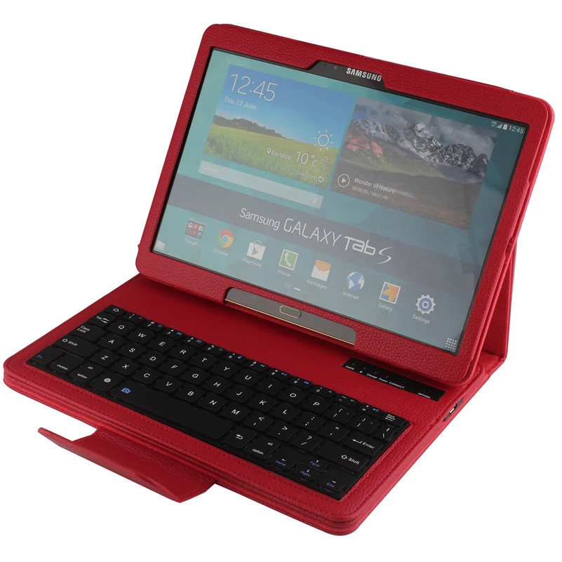 Wireless Bluetooth Keyboard Removable Case For Samsung Galaxy Tab S 10.5 T800 T801 T805 Russian/Hebrew/Spanish Stand PU Tablet
Wireless Bluetooth Keyboard Removable Case For Samsung Galaxy Tab S 10.5 T800 T801 T805 Russian/Hebrew/Spanish Stand PU Tablet