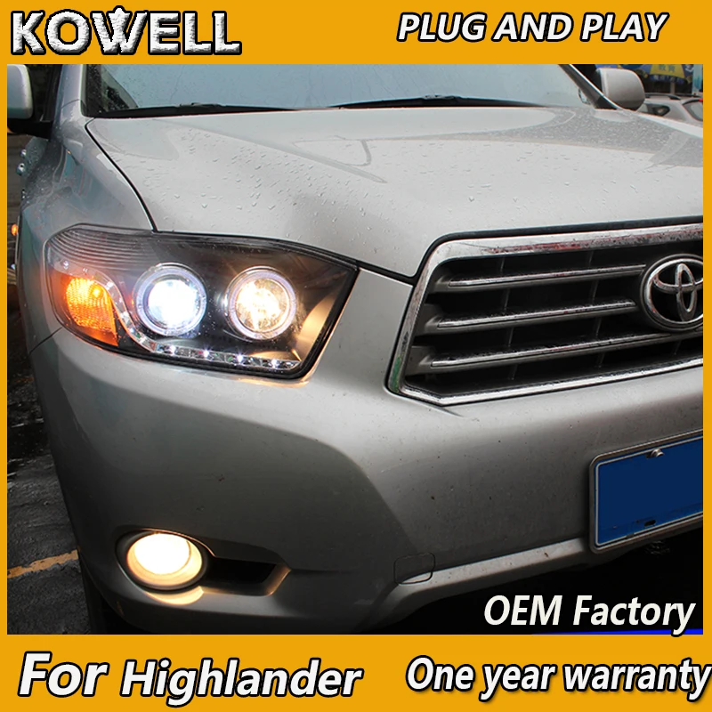 KOWELL Car Styling For Toyota Highlander headlights 2009-2011For Highlander LED light Q5 bi xenon lens HID KIT beam
KOWELL Car Styling For Toyota Highlander headlights 2009-2011For Highlander LED light Q5 bi xenon lens HID KIT beam