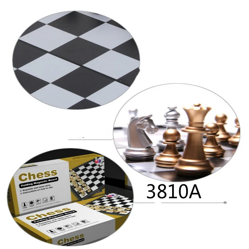 Foreign Trade Best Selling Magnetic Chess Folding Board Puzzle Game Toy Chess 25 * 25 * 2 Cm