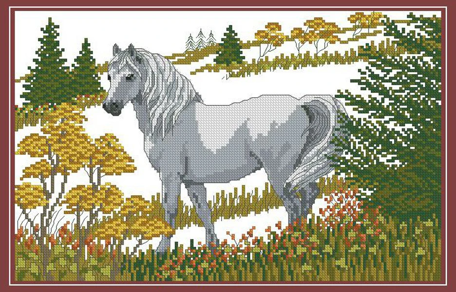 Needlework,DIY Cross Stitch,Sets For Embroidery kits,11CT&14CT,The horses on the hillside
Needlework,DIY Cross Stitch,Sets For Embroidery kits,11CT&14CT,The horses on the hillside