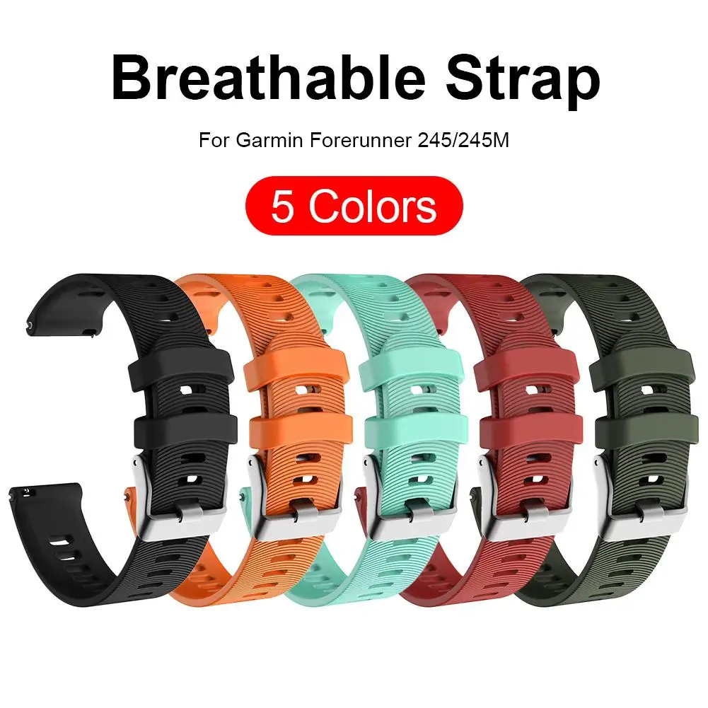 For Garmin Forerunner 245/245M Replacement Wrist Strap Silicone Breathable Strap Solid Color Strap For Garmin Smart Watch
For Garmin Forerunner 245/245M Replacement Wrist Strap Silicone Breathable Strap Solid Color Strap For Garmin Smart Watch