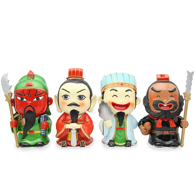 17CM Original Three kingdoms Figures Coin Piggy Bank ZhugeLiang LiuBei Guan Yu Resin Doll Anime Figure Ornaments Toys for Boys
17CM Original Three kingdoms Figures Coin Piggy Bank ZhugeLiang LiuBei Guan Yu Resin Doll Anime Figure Ornaments Toys for Boys