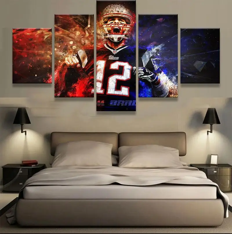 Framed Abstract Modern Home Decor Canvas 5 Panel Rugby Sport Player Print Painting Wall Art For Living Room Modular Picture
Framed Abstract Modern Home Decor Canvas 5 Panel Rugby Sport Player Print Painting Wall Art For Living Room Modular Picture