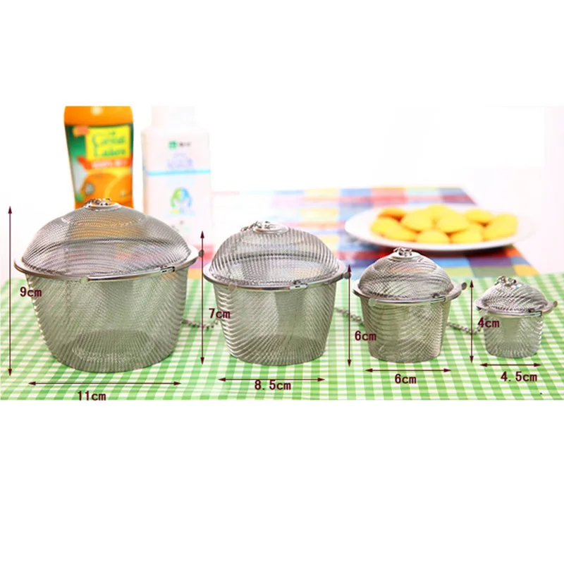 3 Size Stainless Steel Tea Locking Spice Egg Shape Ball Mesh Infuser Tea Strainer With 2 Handles Lid KC1430
3 Size Stainless Steel Tea Locking Spice Egg Shape Ball Mesh Infuser Tea Strainer With 2 Handles Lid KC1430