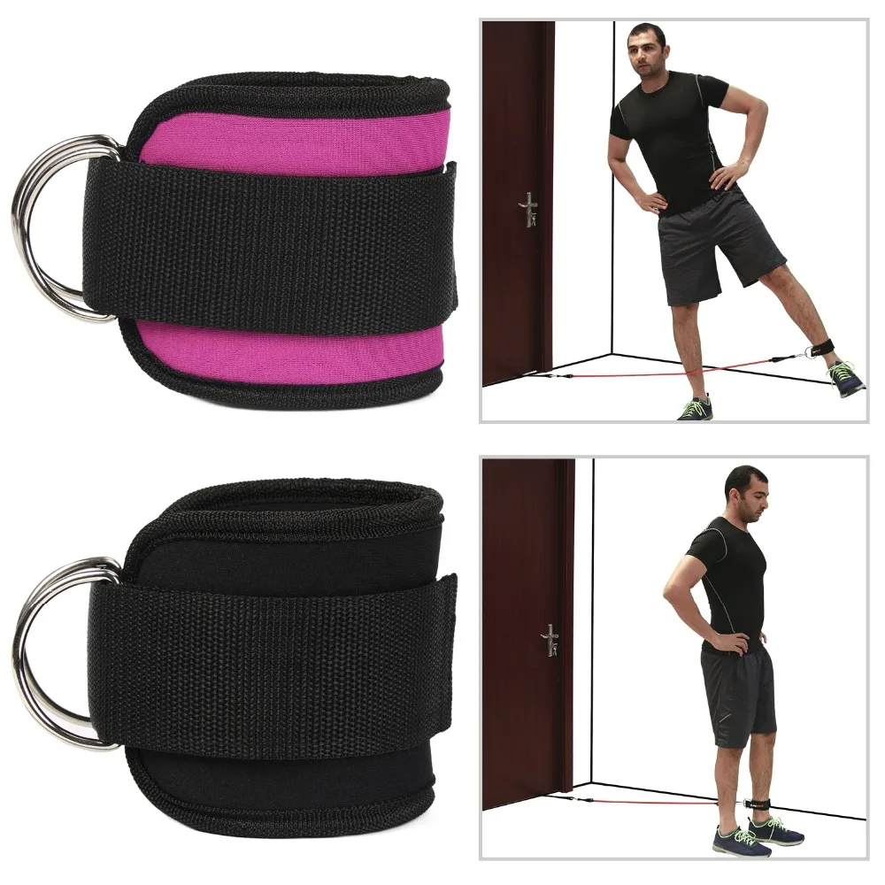 1 Pair Adjustable D-Ring Ankle Straps Resistance Bands Latex Elastic Band Support Ankle Protector for Leg Stretching Workout
1 Pair Adjustable D-Ring Ankle Straps Resistance Bands Latex Elastic Band Support Ankle Protector for Leg Stretching Workout