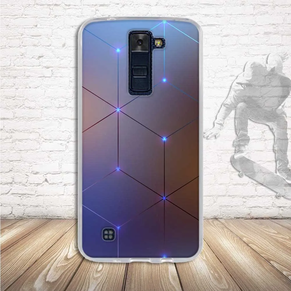 Женский чехол для LG K8 Lte K350 K350E K350N силиконовый мягкий из ТПУ с милым мультяшным