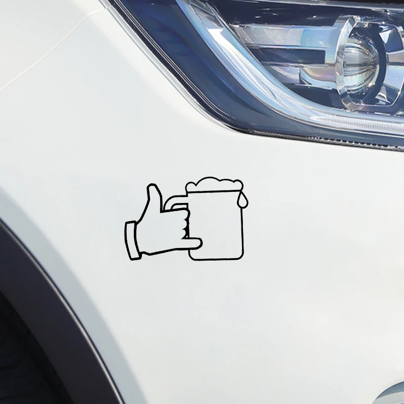 YJZT 14.8*10.3CM Beer Glass And Hand Car Sticker Vinyl Graphic High Quality Decoration C12-0147
YJZT 14.8*10.3CM Beer Glass And Hand Car Sticker Vinyl Graphic High Quality Decoration C12-0147