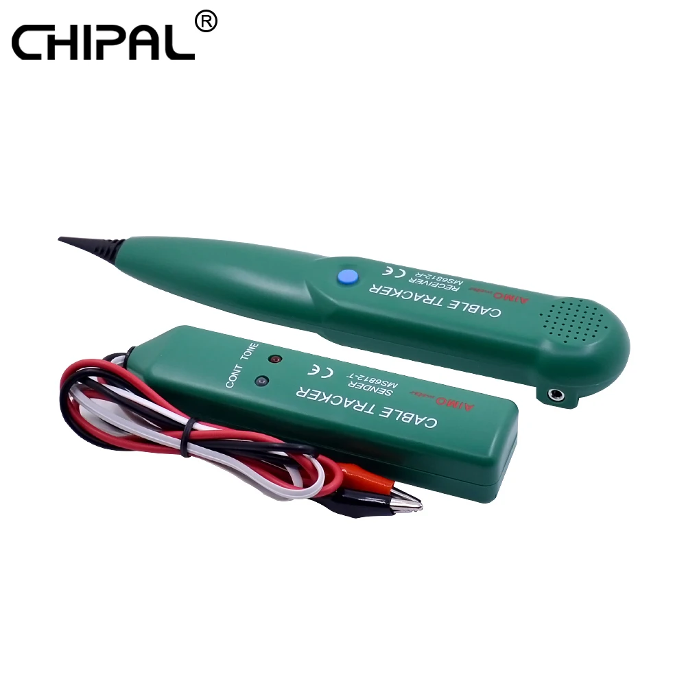CHIPAL AIMO MS6812 Telephone Wire Tracer Tool Kit LAN Network Cable Tester Line Finder With Pouch Free Shipping For UTP STP Cat5 |