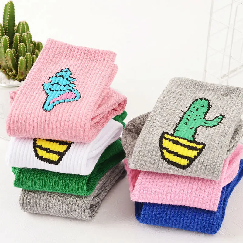 Korean Harajuku Women and Men Cartoon Long Socks Funny Tape Banana Cactus Conch Patterned Socks Novelty Lovers Sox
Korean Harajuku Women and Men Cartoon Long Socks Funny Tape Banana Cactus Conch Patterned Socks Novelty Lovers Sox