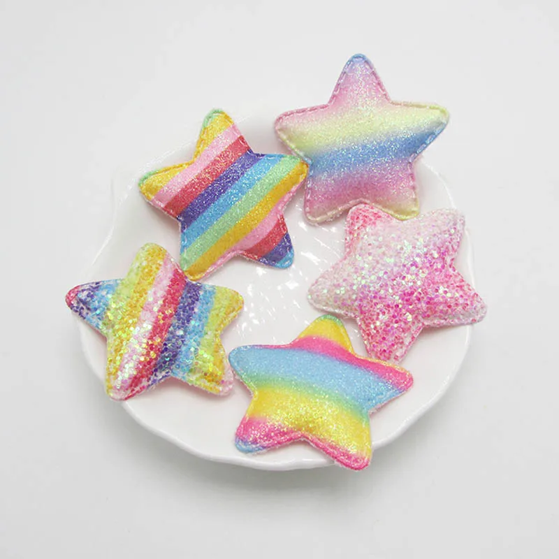 25pcs 4.8cm Shiny Paillette Star/Flower Padded Patches Appliques For Clothes Sewing Supplies DIY Hair Bow Decoration
25pcs 4.8cm Shiny Paillette Star/Flower Padded Patches Appliques For Clothes Sewing Supplies DIY Hair Bow Decoration