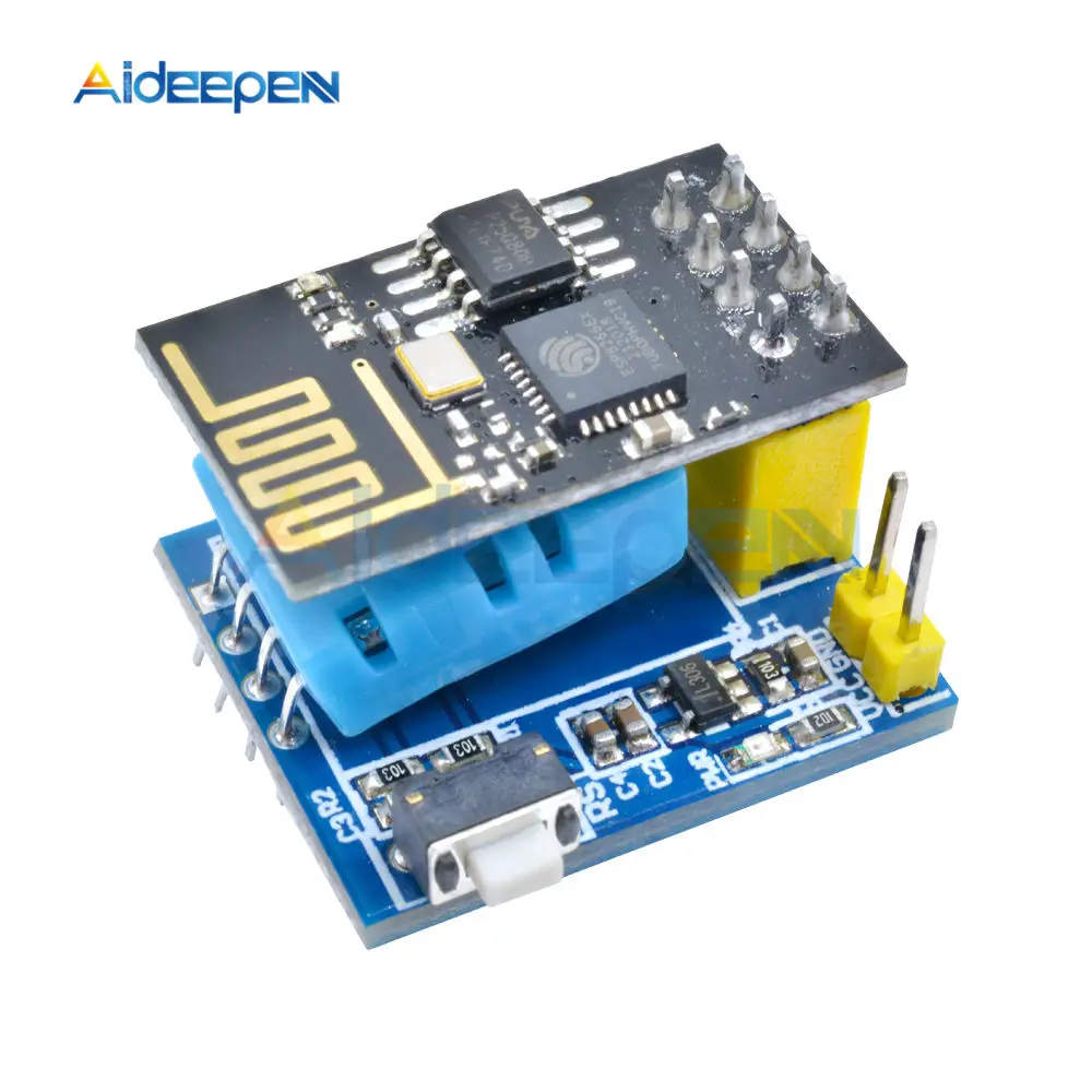 ESP8266 ESP-01/ESP-01S DHT11 Serial Module Temperature Humidity Sensor Transceiver Receiver For Arduino NodeMCU Wireless WIFI
ESP8266 ESP-01/ESP-01S DHT11 Serial Module Temperature Humidity Sensor Transceiver Receiver For Arduino NodeMCU Wireless WIFI