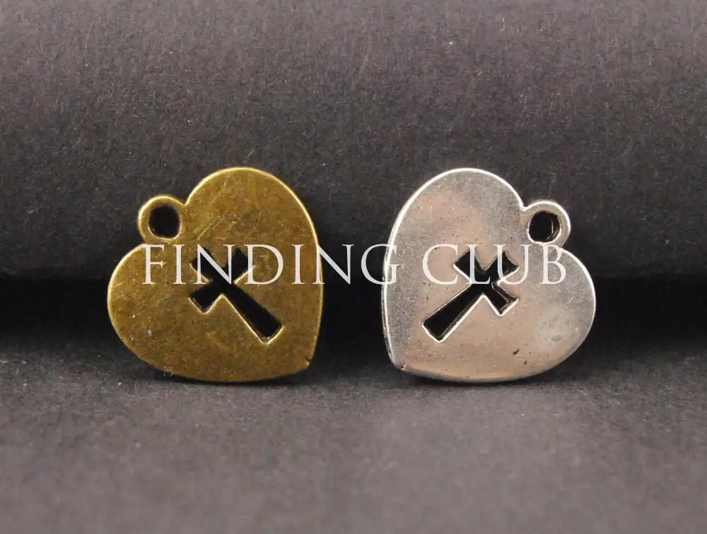 30 pcs 2 Colors Heart with Cross Charms Pendant Diy Jewelry Findings Accessories 17x17mm A411/A250
30 pcs 2 Colors Heart with Cross Charms Pendant Diy Jewelry Findings Accessories 17x17mm A411/A250