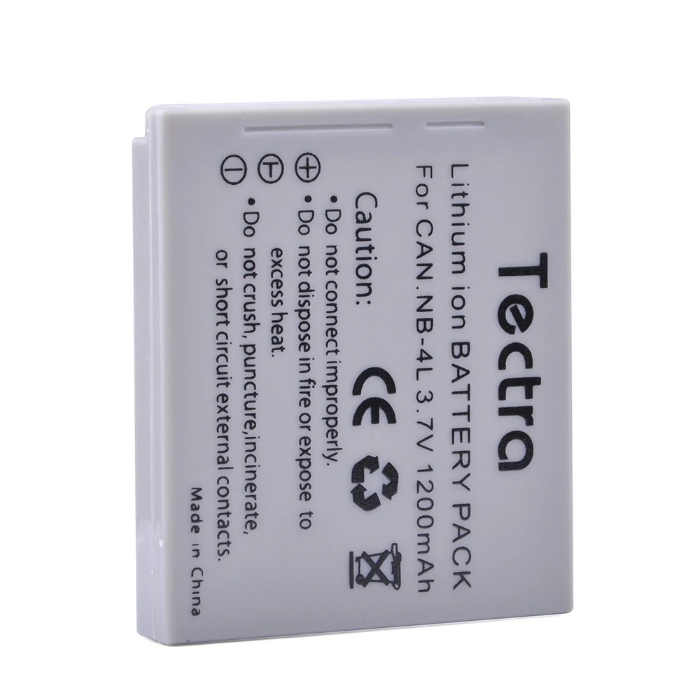 Tectra 2 шт. NB-4L NB 4L литий-ионная батарея для камеры + Цифровое зарядное устройство