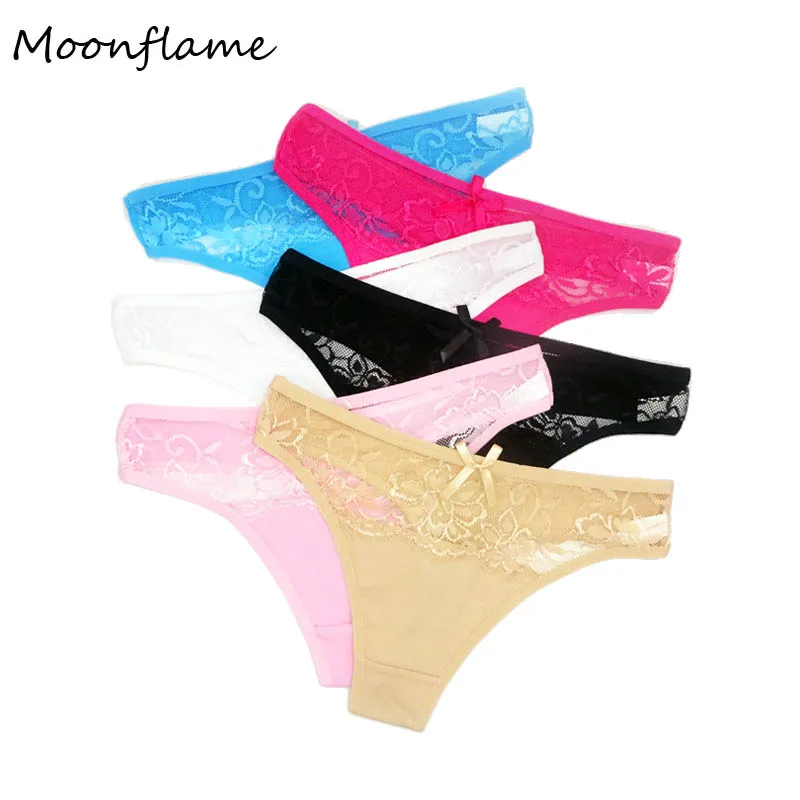 Moonflame 5 шт./лот горячая Распродажа нижнего белья из хлопка Для женщин строка
