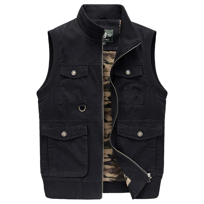 Brand Vest Men Sleeveless Jacket Coat chalecos para hombre Cotton Multi-pocket Military Vest gilet homme chaleco hombre M-4XL
Brand Vest Men Sleeveless Jacket Coat chalecos para hombre Cotton Multi-pocket Military Vest gilet homme chaleco hombre M-4XL