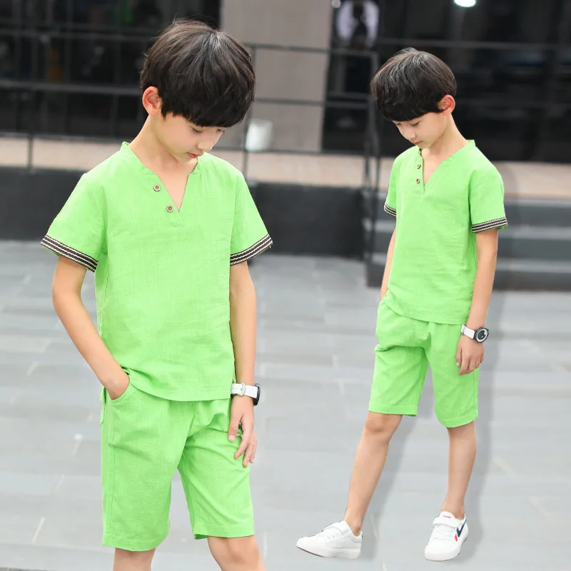 3Color 2018 Big Boy kids summer clothing set cotton linen casual comfortable suits T-shirt+pant,boys children 2pcs clothes suit
3Color 2018 Big Boy kids summer clothing set cotton linen casual comfortable suits T-shirt+pant,boys children 2pcs clothes suit